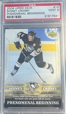 2006 Upper Deck Phenomenal Beginnings #16 Sidney Crosby PSA 9 MINT