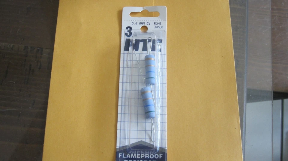 one package 5,6 ohm 3 Watt 5%  Power Resistor NTE - Image 1 of 1
