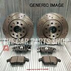 FOR VAUXHALL CORSA 1.7 CDTI MK3 DRILLED & GROOVED FRONT DISCS 278MM & PADS NEW