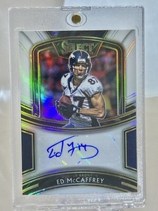 2020 PANINI SELECT ED MCCAFFREY SIGNATURES PRIZM WHITE PRIZM AUTO #/35