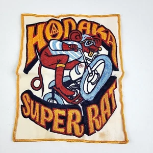 Vtg 1960's Hodaka Super Rat Embroidered Motorcycle Jacket Patch 9 1/4" x 7 1/2" - Picture 1 of 6