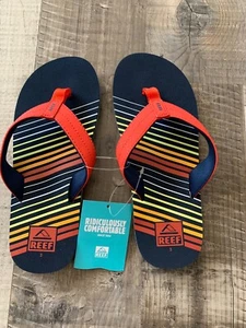 NEW REEF Uni SUNSET Youth Kids Sandals/Flip Flops, Size 3, Free Shipping - Picture 1 of 3