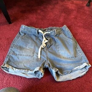 XL Drawstring Jean Shorts - Picture 1 of 3