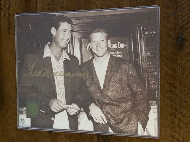 Ted Williams Autographed 8x10 Photo w/ Mantle Green Diamond Authentic - Image 1 of 1