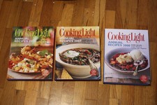 Cooking Light Annual Recipes 2006 2007 2008  Lot Of 3 Hardback Cook Book