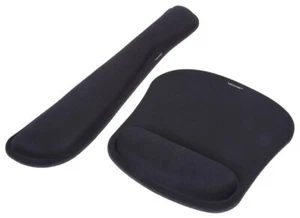 TECKNET - Keyboard Wrist Rest & Mouse Mat Set, Black - Picture 1 of 3