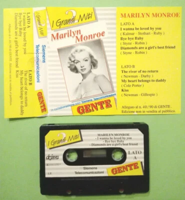 Mc Musicassetta Marilyn Monroe Promo Gente/I Grandi Miti 2 Pop Italy 1990 - Immagine 1 di 2