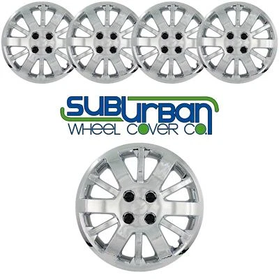 FITS 2007-2010 Pontiac G5 # 453-15C 15" Chrome Hubcaps / Wheel Covers NEW SET/4 - Image 1 of 4