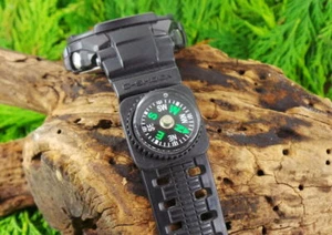 2CM WATCH STRAP BUTTON COMPASS FIT UP TO 22MM STRAPS PARACORD BUSHCRAFT SURVIVAL - Imagen 1 de 4