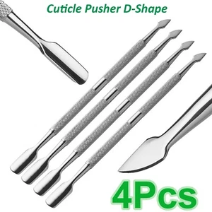 Professional Pushy Cuticle Pusher Curved D Shape Guage Under Nail Cleaner CE - Picture 1 of 5