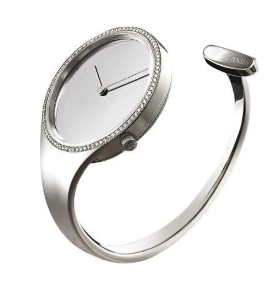 Georg Jensen Vivianna Steel Watch with Diamonds 0.214 ct - Model V3S ST01 SMALL - Image 1 of 1