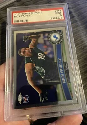 2011 Topps Chrome #217 Nick Fairley Psa 9 Pop 1 W Only 2 Higher! - Image 1 of 2