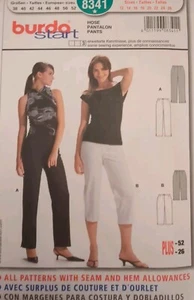 BURDA Vintage Sewing Pattern 8341 Close Fitting Pants Capris 12-26 Uncut - Picture 1 of 3