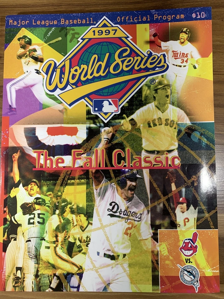 MLB 1997 World Series Indians VS Marlins Program - Image 1 of 1
