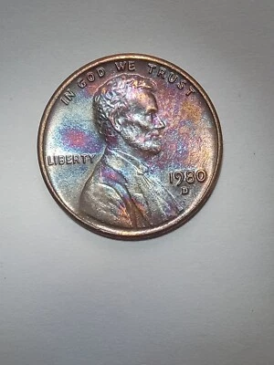 1980 Denver Lincoln Cent Toning Error - Image 1 of 4