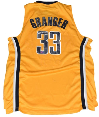 DANNY GRANGER AUTOGRAPHED INDIANA PACERS #33 ADIDAS SWINGMAN JERSEY COA - Image 1 of 2