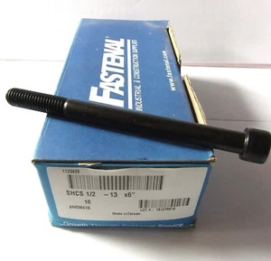 Fastenal Socket Head Cap Screws 1/2-13 x 6 Quantity 10 OPEN BOX UNUSED -B6 - Picture 1 of 5