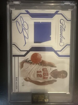 2022-23 Panini Flawless Ray Allen USA Basketball On-Card Autograph AUTO 2/8 - image 1 of 2