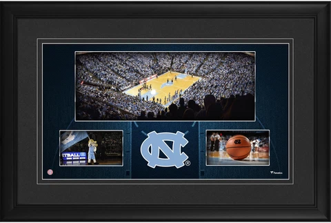 North Carolina Tar Heels Framed 10x18 Dean Smith Center Panoramic Collage Cover