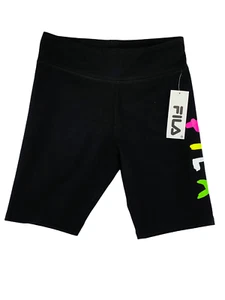 Pantalones Cortos Fila Talla L Negros Ropa Activa Calce Elástico Logotipo Muti-Color - Imagen 1 de 10