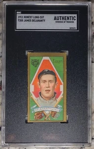 James Delahanty & Oscar Stanage 1911 T205 SGC AUTÉNTICO Polar & Honesto Corte Largo - Imagen 1 de 4