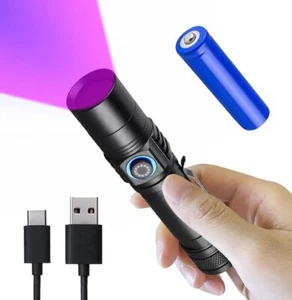 365nm Shortwave Uv Light for Minerals Rock Hunting Black Light Strong Blackli... - Picture 1 of 9