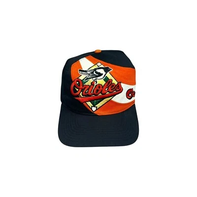 Vtg Rare MLB Baltimore Orioles Big Logo Twins Enterprise Snapback Hat Cap - Image 1 of 4