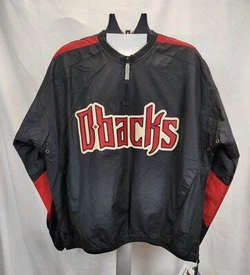 Arizona Diamondbacks QuarterZip Pullover AUTHENTIC Majestic MLB Collection ADULT - Image 1 of 4