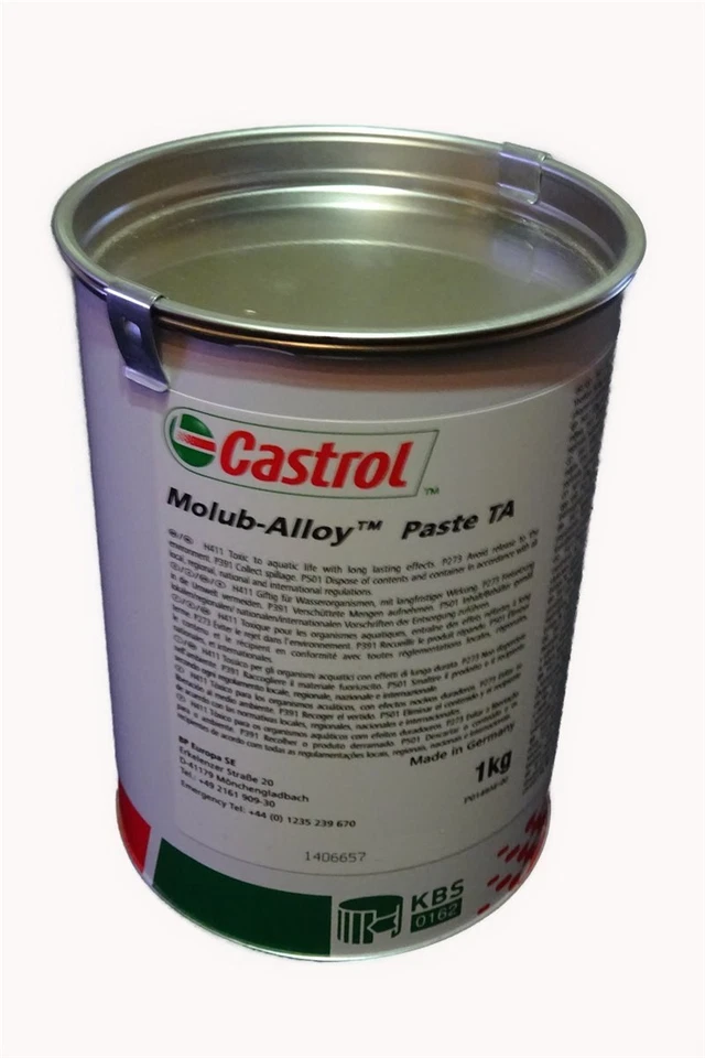 1Kg Dose Castrol Optimol TA Hochtemperatur Montagepaste Molub Alloy Fett
