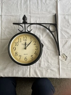 Embassy двойной стороне часы / погода настенное крепление ретро / винтажный кварц новый без коробки - Изображение 1 из 4