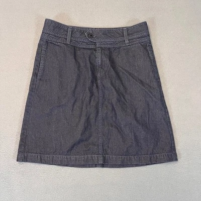 Adriano Goldschmied Peony Skirt Womens Size 29 Denim Navy Made In USA 19" Logo - Image 1 of 4