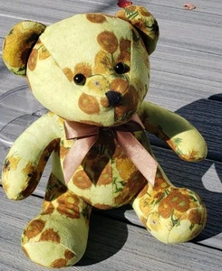 Vincent Van Gogh Sonnenblumen Teddybär Plüsch 9 Zoll Museum Ausstellung Souvenir Stofftier - Bild 1 von 5