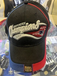 Patriots Hat 2003 AFC Conference Champions Super Bowl XXXVIII Locker Room Hat - Picture 1 of 4