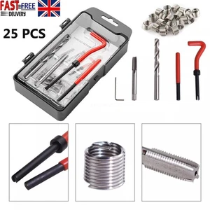 25Pcs M6 x 1.0mm Thread Repair Kit / Helicoil Set Damaged Thread - Picture 1 of 9