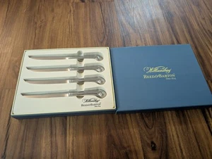 Reed & Barton WILLIAMSBURG ROYAL SHELL 4 Dinner Knives Stainless Steel Flatware - Picture 1 of 5