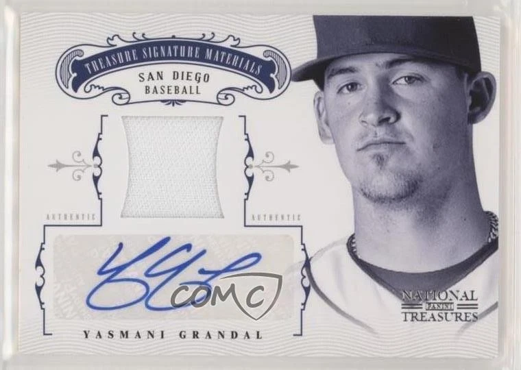 2012 Panini National Treasures /99 Yasmani Grandal #100 Rookie Auto RC - Image 1 of 2