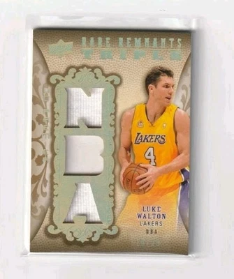 2008-09 UD Premier. Luke Walton. ( Triple Patch ) #'d /25 - Image 1 of 2