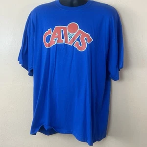 Cleveland Cavs Cavaliers Blue Retro Throwback Logo T-Shirt XL Cleveland Clinic - Picture 1 of 4