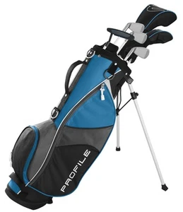 Left Hand Junior Wilson Profile JGI JR Large Blue Complete Club Set Junior New - Picture 1 of 4