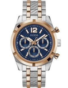 Guess Resistance GW0714G3 44mm Chronograph bicolor blaues Zifferblatt Herrenuhr - Bild 1 von 4