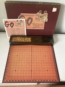 Vintage Japanese GO (wei-ch’i) Board Game With Wooden Pieces - Picture 1 of 7