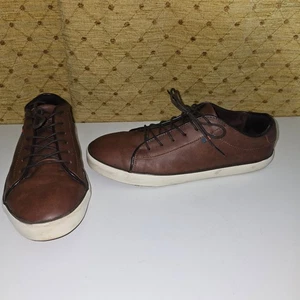 Next Womens Trainers Size 6 Ortholite Comfort Brown Leather Lace up - Picture 1 of 9