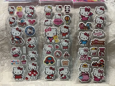 Retro Vintage Look Hello Kitty 3D Puffy Stickers 3 sets (#5) - Image 1 of 3