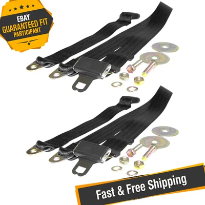 Crown BELT1B Set of 2 Rear Left/Right Seat Belts for 1987-1995 Jeep Wrangler YJ Foto 1 de 4
