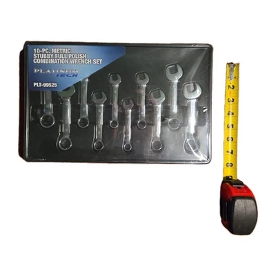 Platinum Tech, PLT-99525 - Metric Stubby Combination Wrench Set - Image 1 of 4