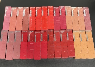 Lot Of 28 Maybelline Superstay Vinyl Ink Liquid Lipstick, Assorted, Sealed - Image 1 of 4