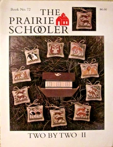 The Prairie Schooler Counted Cross Stitch Leaflet - TWO BY TWO II - Book #72. - Picture 1 of 5