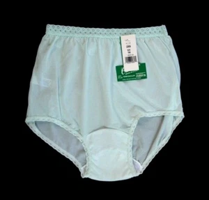 Carole Embossolon Children's Antron III 100% Nylon Full Cut Aqua Brief Size 12 - Picture 1 of 2