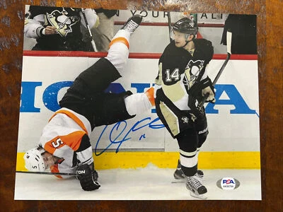 克里斯·库尼茨签名 8 x 10 照片 Psa/Dna Coa 企鹅亲笔签名 — 第 1/4 张图片