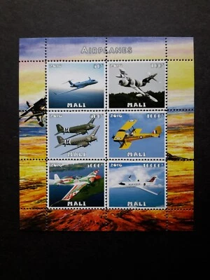 sellos MALI 2016 aviones 2 bloques (p) Foto 1 de 2